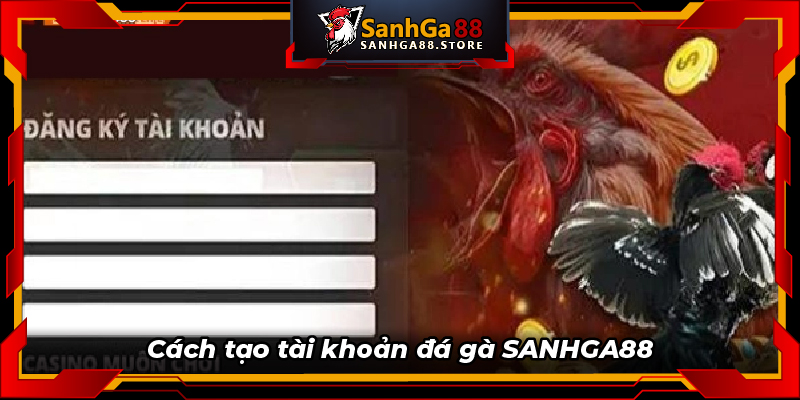 Cách tạo tài khoản đá gà SANHGA88